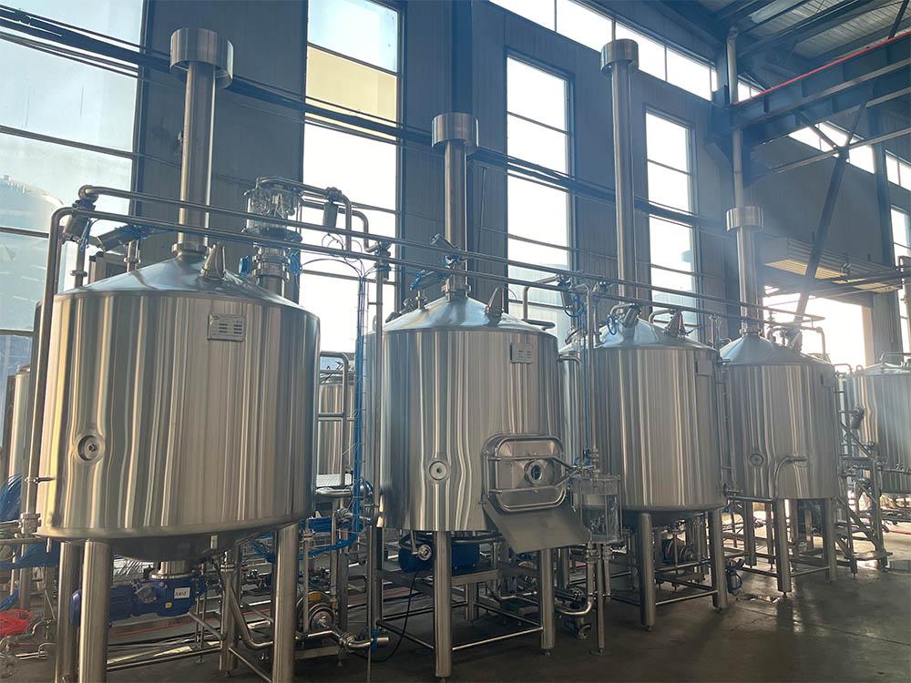 <b>1000L steam 4 vessel brewhouse special designed for Kazakhstan customer</b>